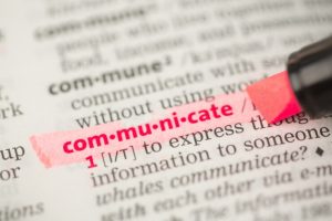 communicate definition highlighted red 13339 230122