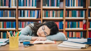 sudent sleeping library table 926199 3907843
